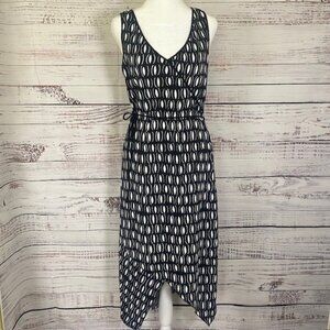 Laundry by Shelli Segal Women 8 Wrap Pullover Dress Sleeveless Casual Partywear